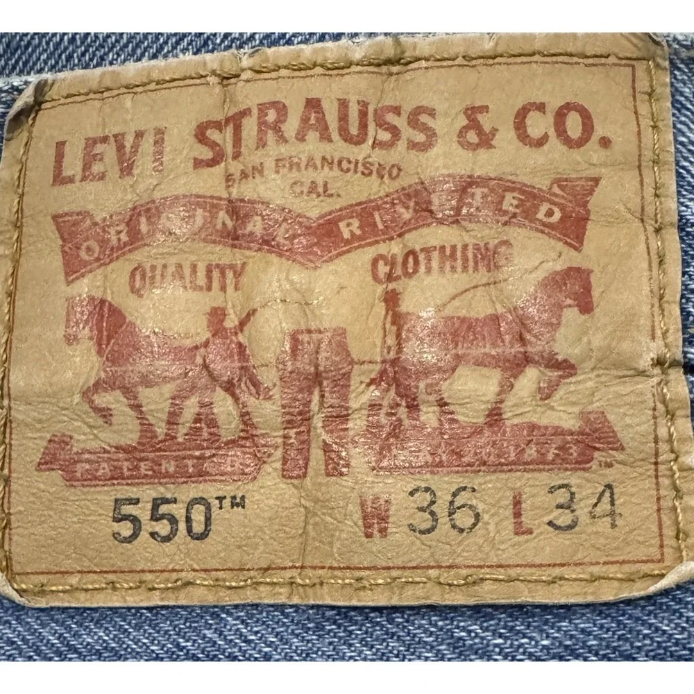 Vintage Y2K Levi's‎ 550 Relaxed Fit Jeans Men's W36 L34 Blue Denim Nicaragua